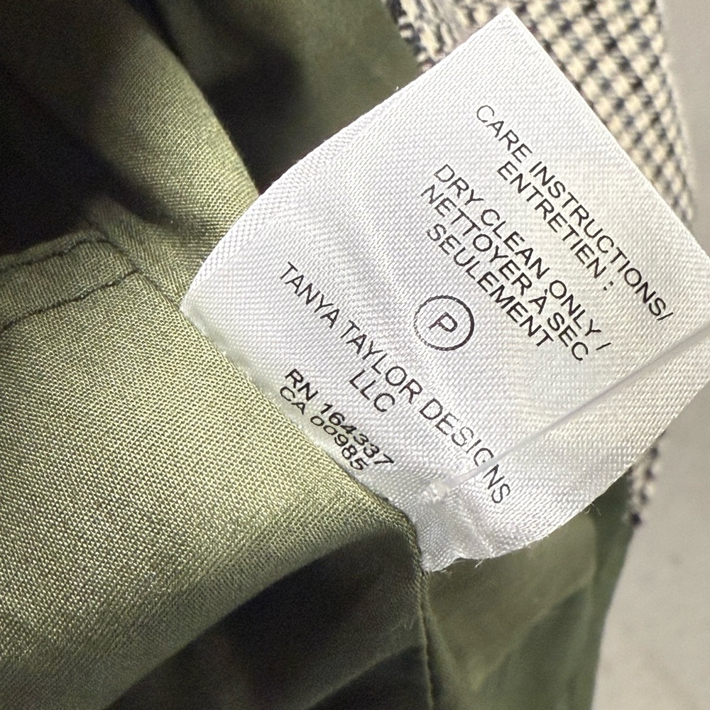 NWOT! Tanya Taylor Walton Gingham Cotton Double-Breasted Jacket - Picture 8 of 8